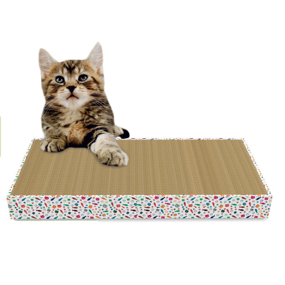 Indipets Double Wide Cat Scratcher with Bonus Refill - 10003 (18 In L x 9 In W x 1.75 In H)