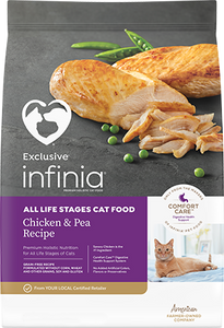 Exclusive® Infinia® All Life Stages Cat Food Chicken & Pea Recipe