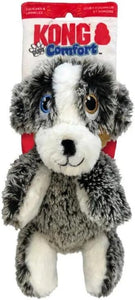 KONG Comfort Pups Low Stuffing Plush Fur and Crinkly Noise with Squeaker (Medium)