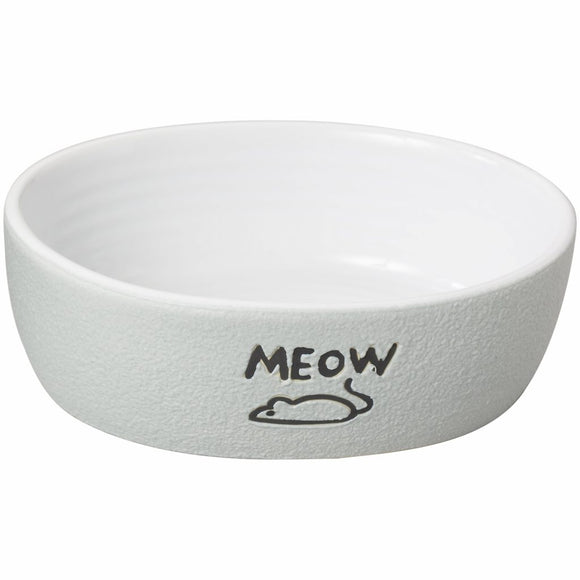 Ethical Pet Nantucket Meow Stoneware Cat Dish