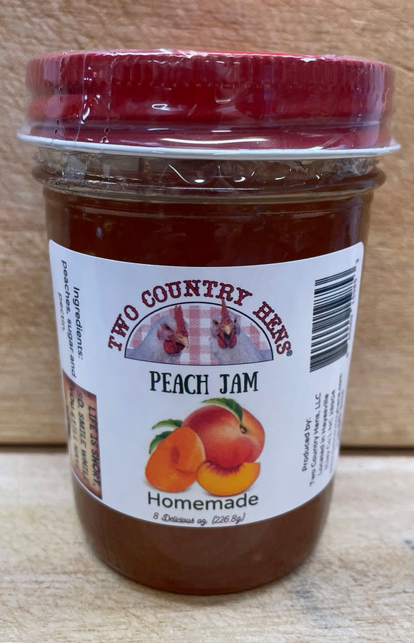 Two Country Hens Peach Jam