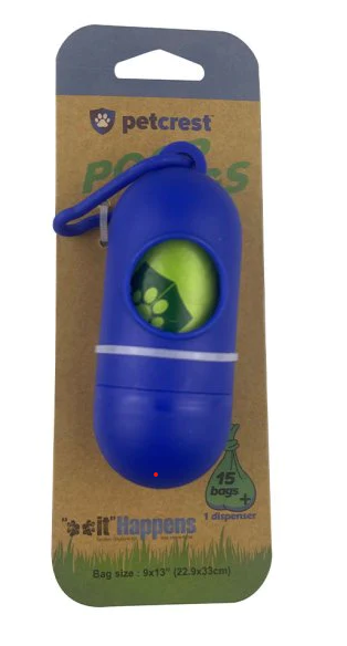 Petcrest Poop Bag Eco Dispenser (15 Count)