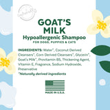 TropiClean Goat’s Milk Hypoallergenic Shampoo For Dogs, Puppies And Cats (16 oz)