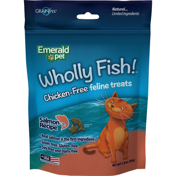 EMERALD PET WHOLLY FISH CHICKEN-FREE CAT TREATS (Tuna)
